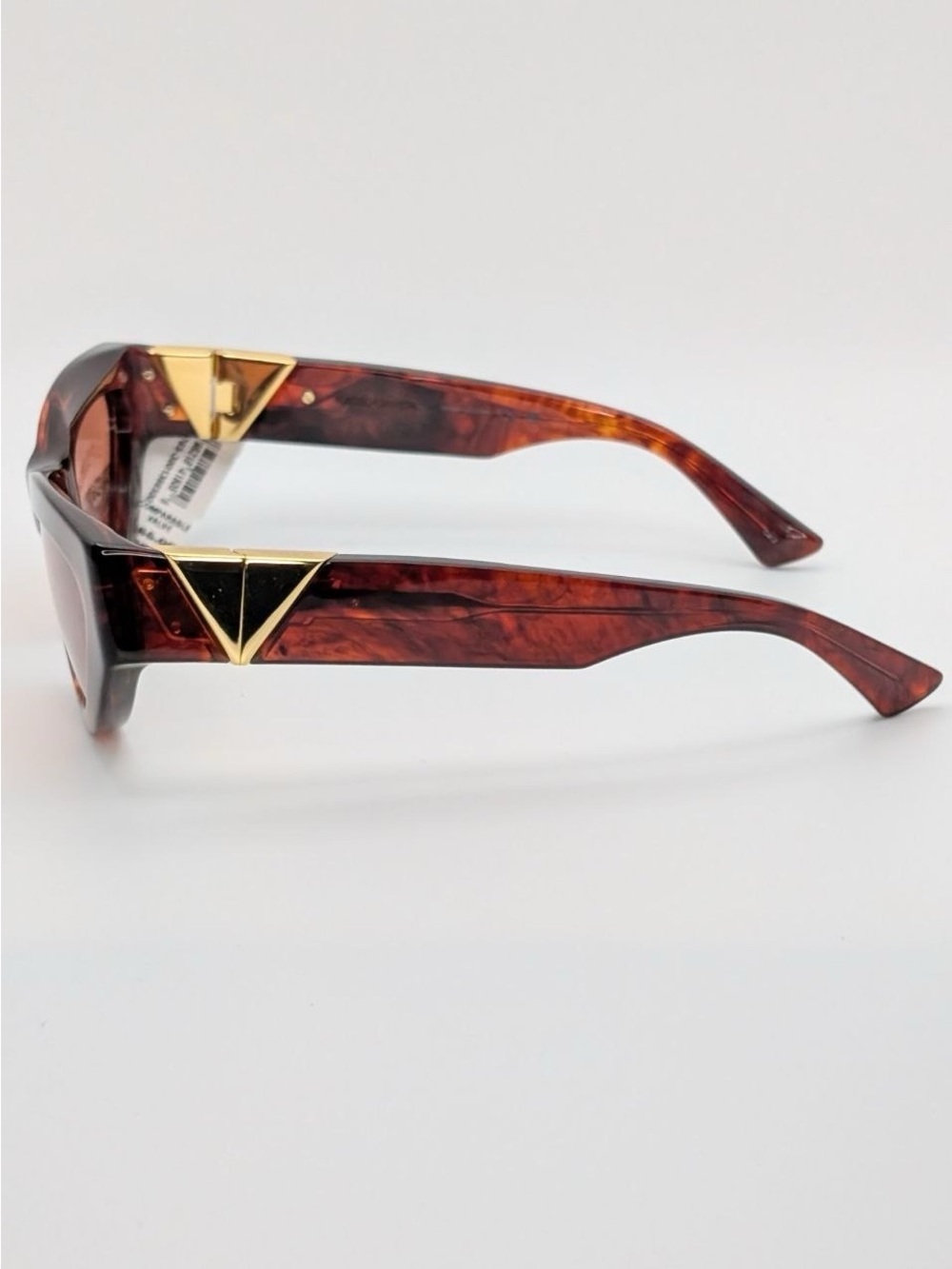 NWT Bottega Veneta Women's Cat-Eye Sunglasses in Tortoiseshell Orange Brown - Picture 12 of 13